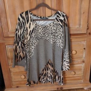 Animal Print Sweater Dress/Tunic